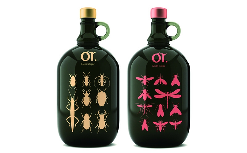 莫斯科昆蟲“或葡萄酒”品牌包裝設(shè)計(jì)，不過(guò)看起來(lái)有點(diǎn)恐怖